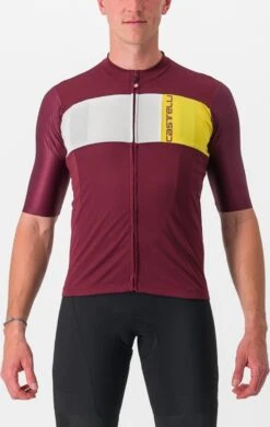 Castelli Prologo 7 Fietsshirt -Fietsuitrusting Winkel 421 bordeauxivorypassionfruit 13 product 1