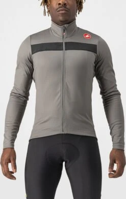 Castelli Puro 3 Lange Mouwen Fietsshirt Heren -Fietsuitrusting Winkel 4518511 064 nickelgrayblackreflex product 23777