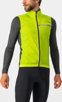Castelli Squadra Stretch Windstopper -Fietsuitrusting Winkel 4521512 383 electriclimedarkgray product 29893 2