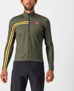 Castelli Unlimited Thermal Fietsshirt 5 Castelli Unlimited Thermal Fietsshirt -Fietsuitrusting Winkel 4522500 075 militarygreengoldenrod product 23492
