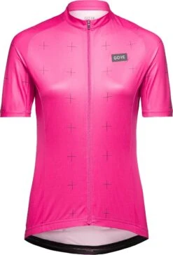 Gore Daily Fietsshirt Women -Fietsuitrusting Winkel daily jersey geel women roze 1
