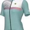 Ale Zig Zag Fietsshirt Dames -Fietsuitrusting Winkel dames turquoise hoofd