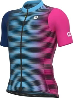 Ale Dinamica Fietsshirt -Fietsuitrusting Winkel hoofd jpeg blauw roze