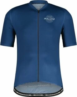 Maloja Teserom 1/2 Cycle Fietsshirt -Fietsuitrusting Winkel maloja cycle jersey treserom blauw totaal