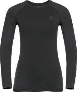 ODLO Performance Warm Eco LS Crew Neck Graphite Ondershirt Dames