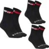 GripGrab 3-Pack Regular Cut Sokken -Fietsuitrusting Winkel regular cut 3 pack zwart