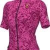 Ale Papillon Fietsshirt Dames -Fietsuitrusting Winkel roze hoofd