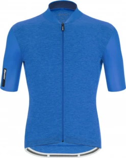 Santini Colore Puro Fietsshirt Outlet -Fietsuitrusting Winkel santini colore puro jersey blauw 2