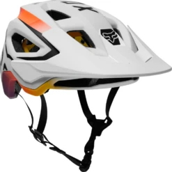 Fox Speedframe Vnish MTB Helm 9 Fox Speedframe Vnish MTB Helm -Fietsuitrusting Winkel wit oranje 1